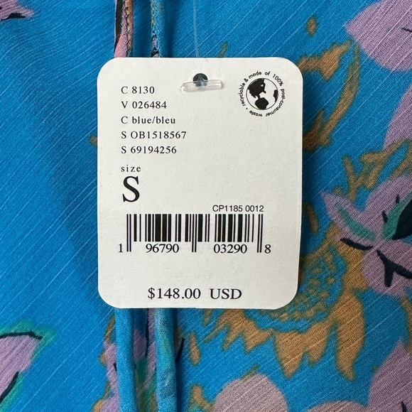 ***NEW WITH TAGS ***Free People Flirty Floral Mini Dress - Picture 7 of 7